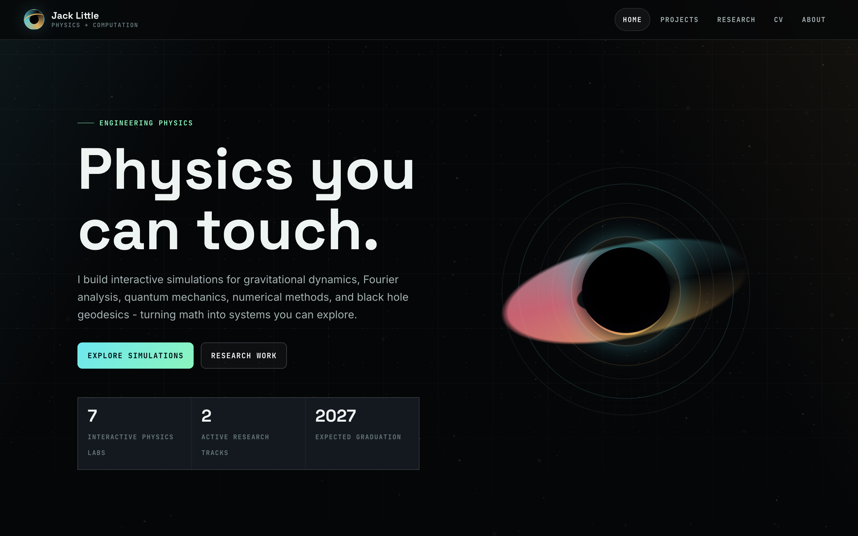 Interactive physics simulations
